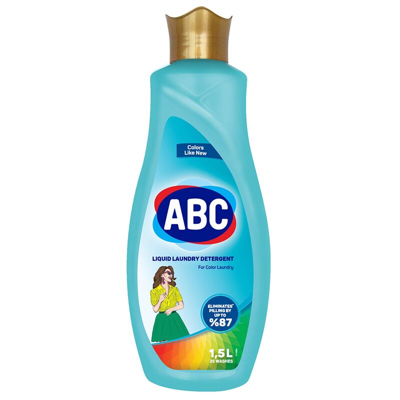 Жидкое моющее средство для стирки ABC цветной 1500ML