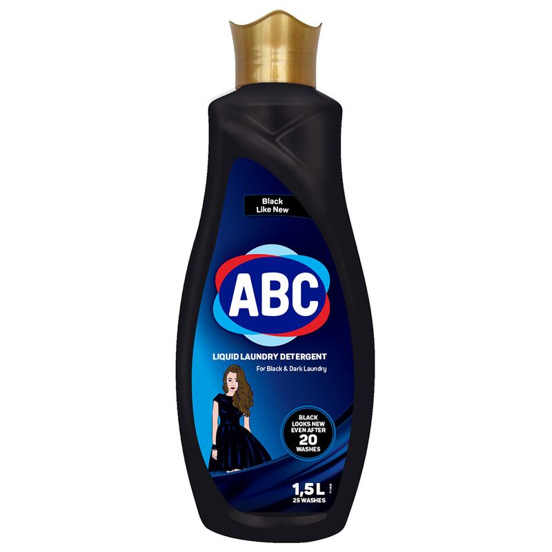 Жидкое моющее средство для стирки "ABC Черный" 1,5л