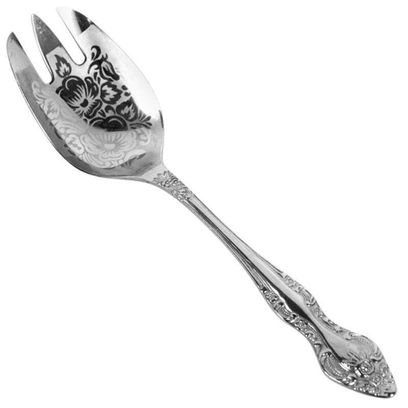 Вилка для салата из нержавеющей стали 22х5см, художественная роспись