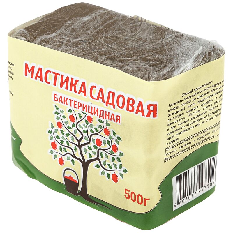 Средство для растений "Мастика садовая" 0,5кг, 9х7х5см, бактерицидная (Россия)