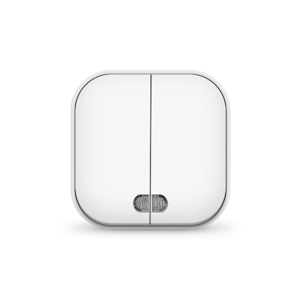 Выключатель двухклавишный "Ionich", открытая установка, еврослот, 10А, 220В, белый, с подсветкой