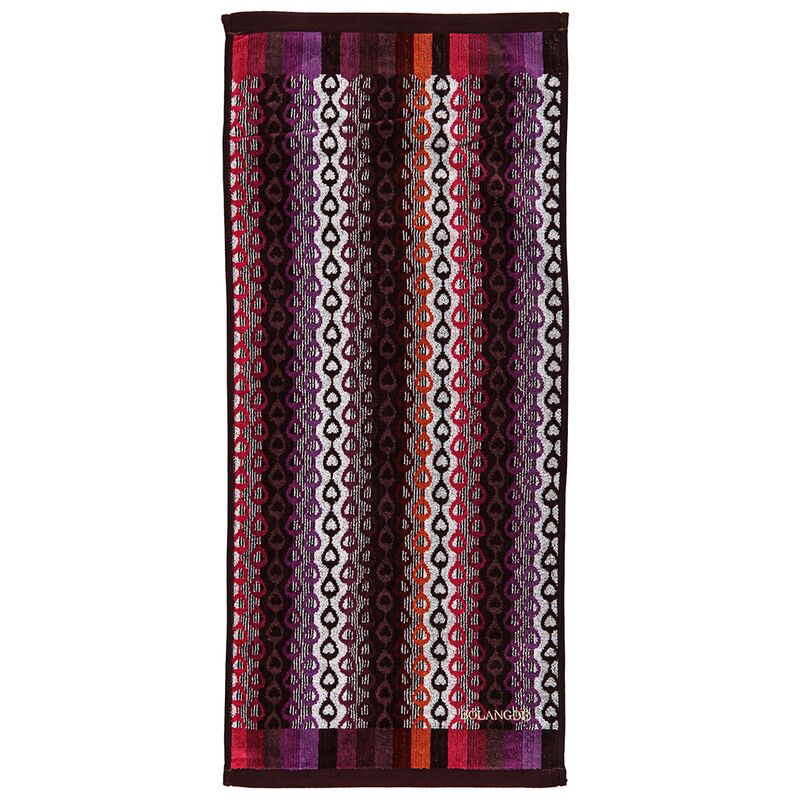 Полотенце махровое "Missoni-3006" 34х78см, плотность 375гр/м2, 100% хлопок, сиреневый, Bolangde (Китай)