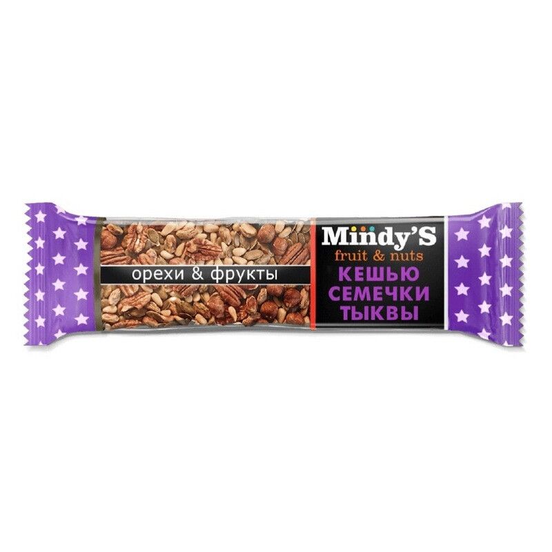 Батончик глазированный Mindy's Кешью-Семечки тыквы, 30штx35г