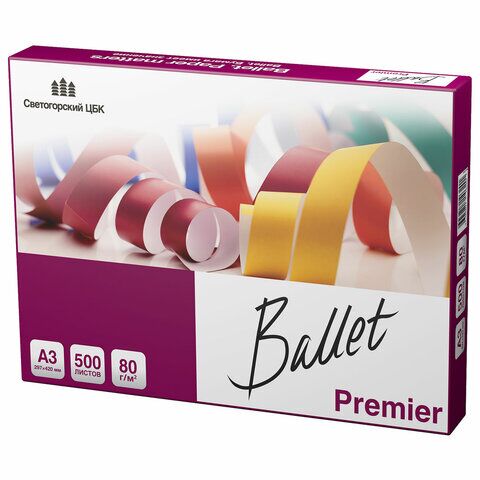 Бумага Ballet Premier (А3, марка А, 80 г/кв.м, 500 л) СПб