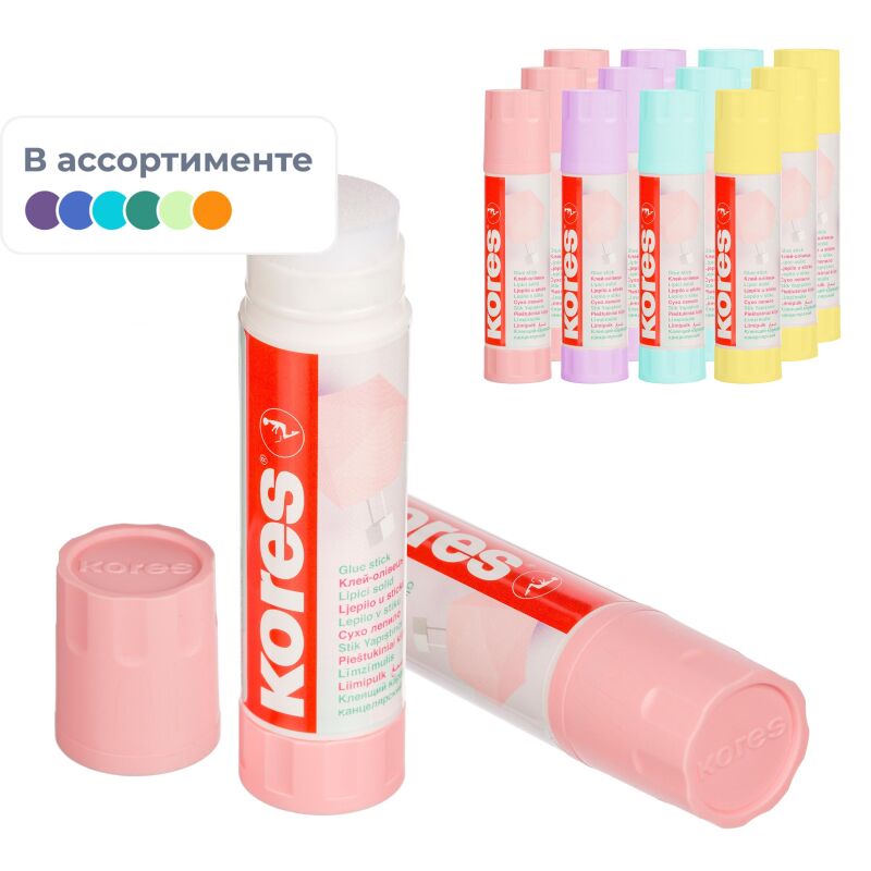 Клей-карандаш Kores Pastel 20 г