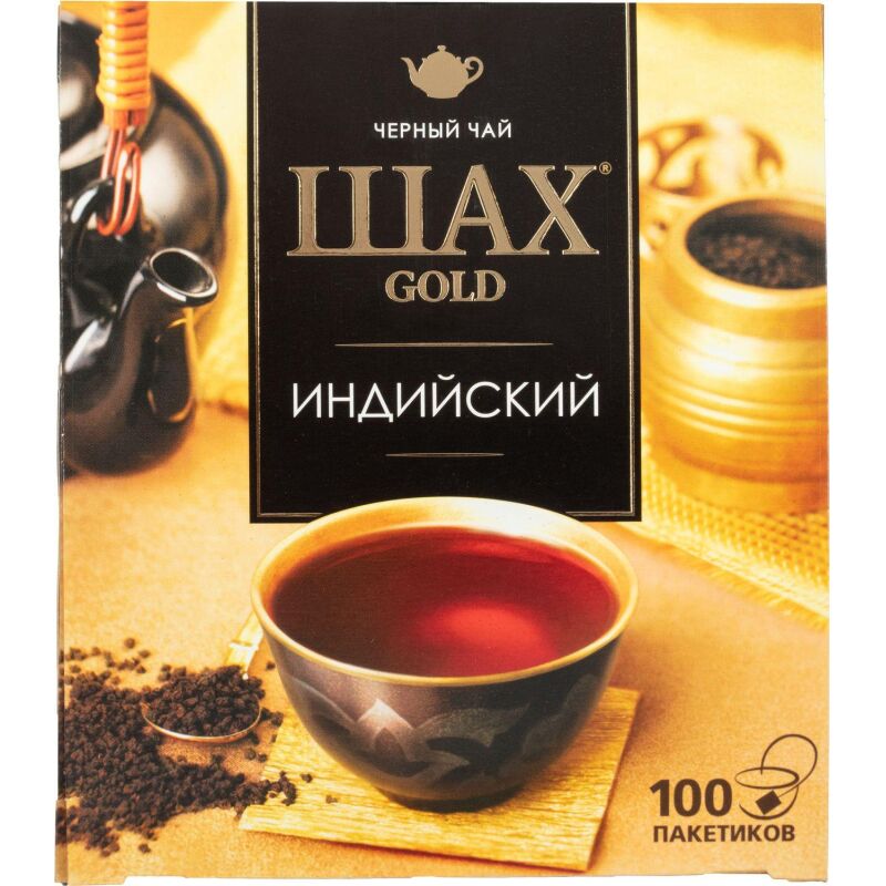 Чай Шах Голд черный 100 пакетиков