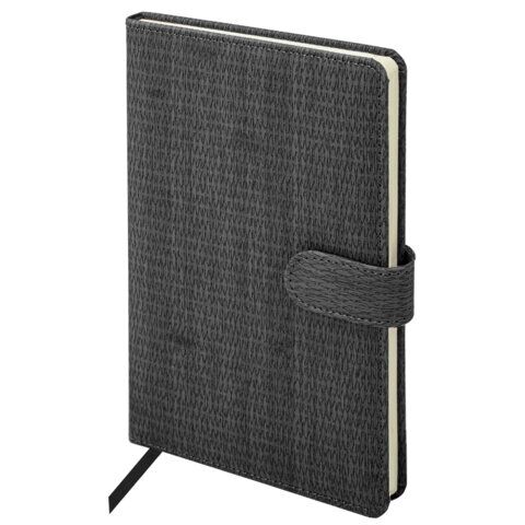 Еженедельник датированный 2026 А5 145х215 мм, BRAUBERG "Augustus", под кожу, черный