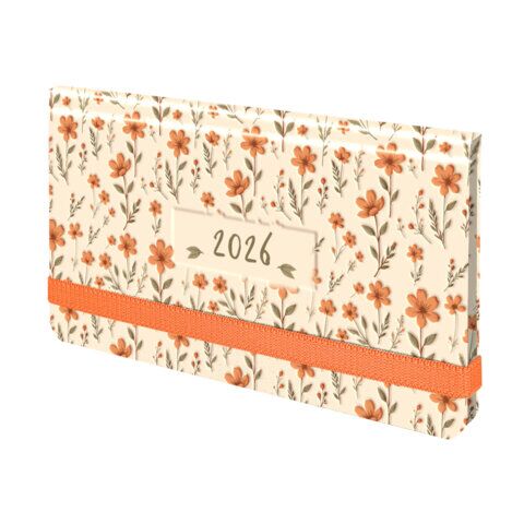 Еженедельник датированный 2026 с резинкой 171х93 мм, BRAUBERG, твердый, УФ-ЛАК, 64 л., "Паттерн"