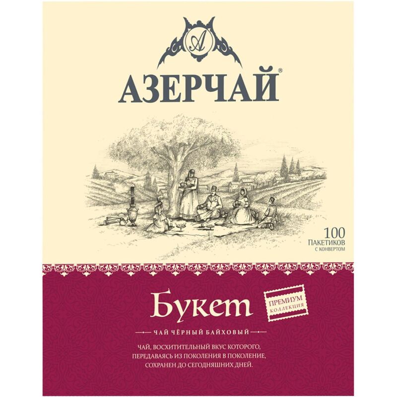 Чай Азерчай Premium Collection Buket черн.байх с кон., 100пакx1,6гр 414122