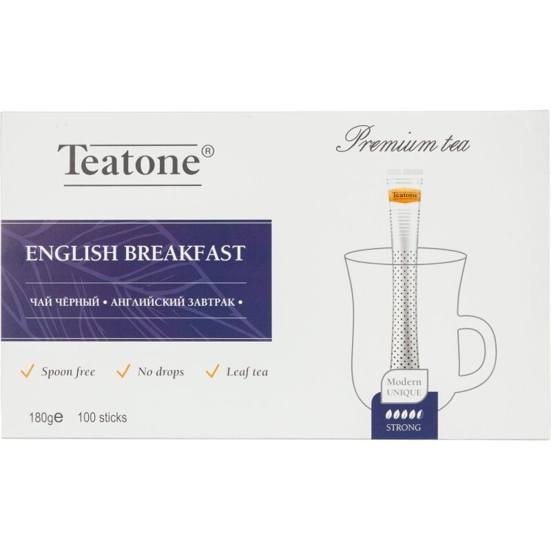 ай Английский завтрак TEATONE черный, 1 уп.x 100 стиков...