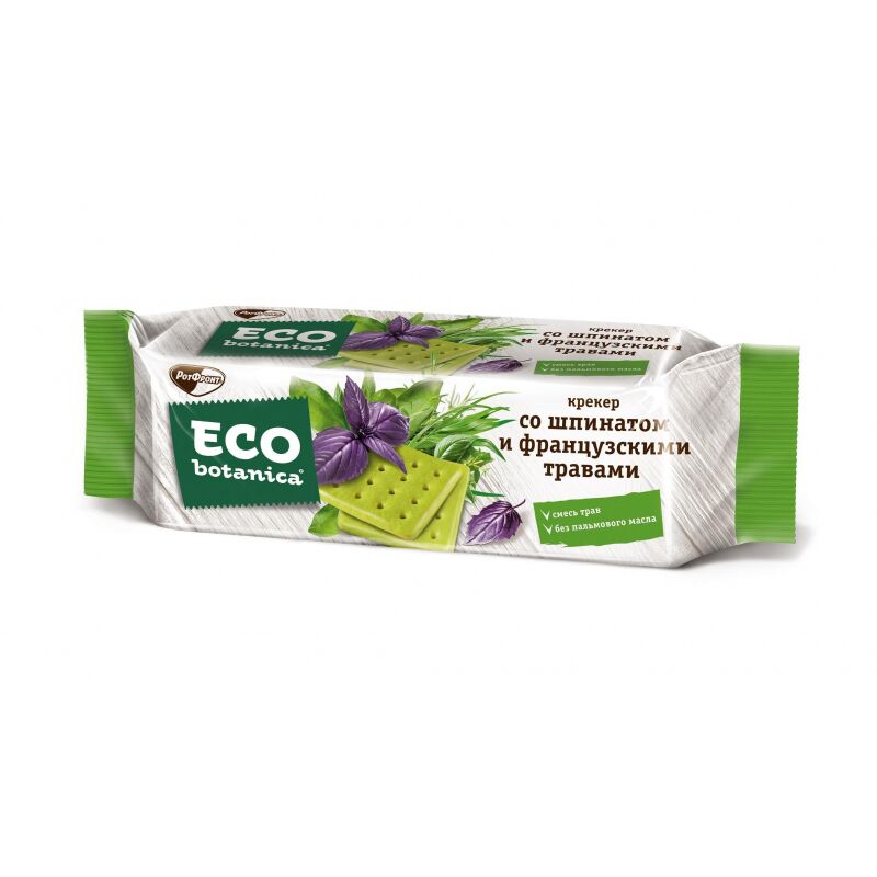 Крекер Eco Botanica со шпинатом и французскими травами,200г