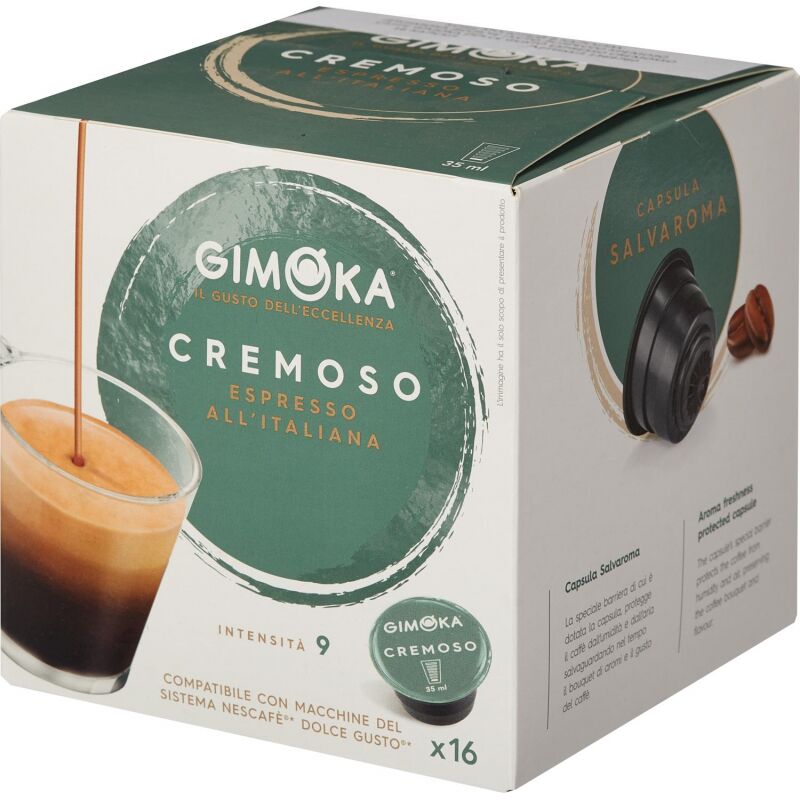 Кофе в капсулах Gimoka Dolce Gusto Espresso Cremosso (DG), 16кап/уп