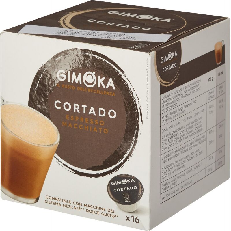 Кофе в капсулах Gimoka Dolce Gusto Cortado (DG), 16кап/уп