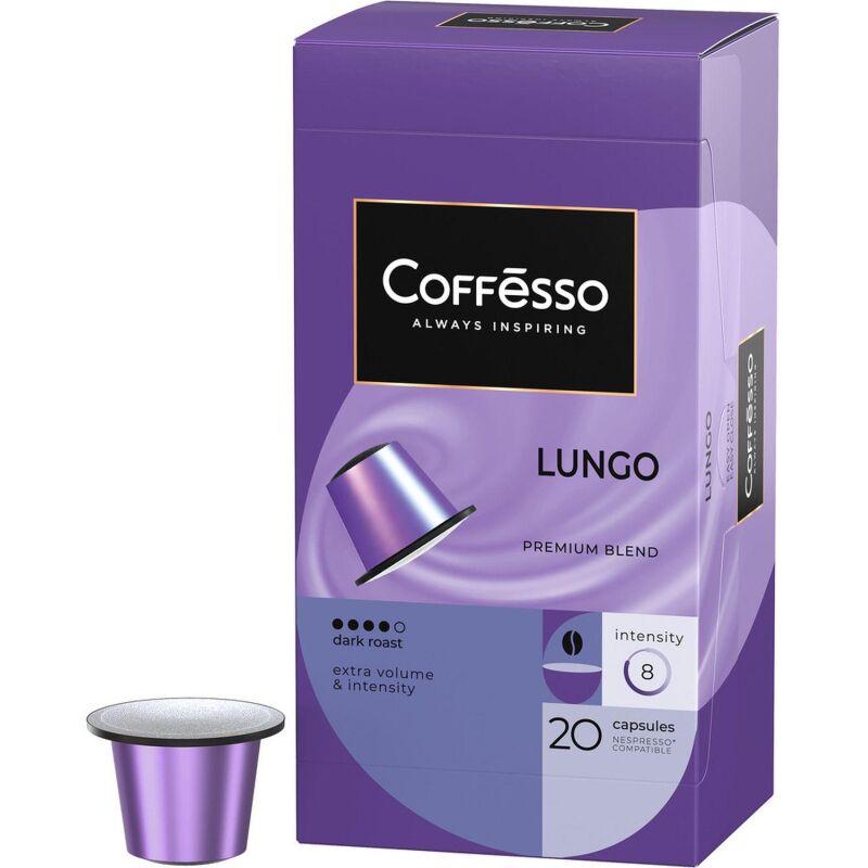Кофе в капсулах Coffesso Lungo blend, 20шт 101478
