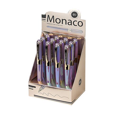 Ручка шарик. BRUNO VISCONTI "MONACO PEARL", СИНЯЯ, лавандовый корпус, линия 0,4 мм, 20-0125/82
