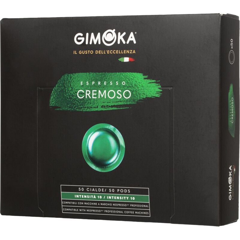 Кофе в капсулах Gimoka Nespresso Professional Cremoso жар.,молот., 50шт/уп