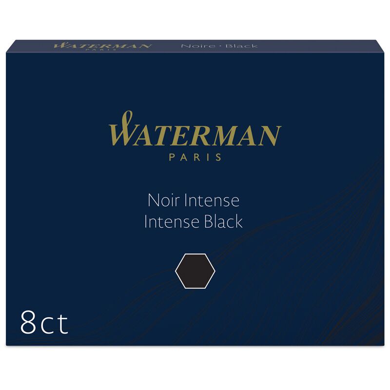 Чернила в патронах Waterman Standart черный 8шт. картонная коробка