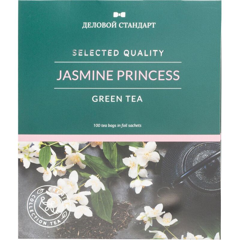 Чай Деловой Стандарт Jasmine princess зелен.с жасмин. 100 пакx2гр