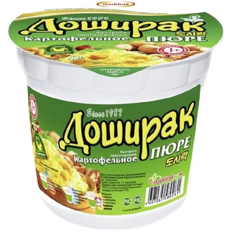 Картофельное пюре Доширак с курицей 40 г (24 штуки в упаковке)