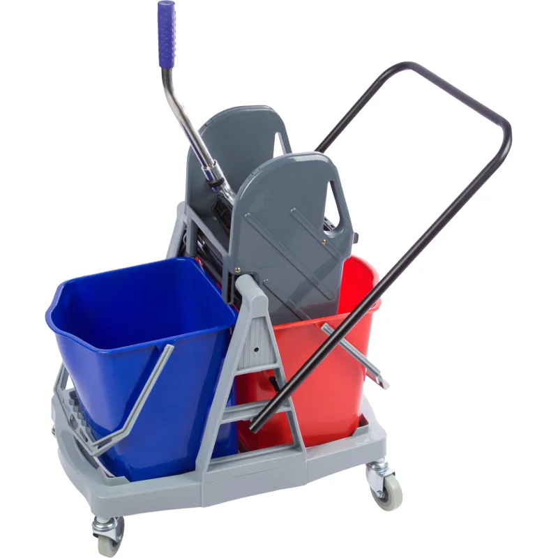 Тележка уборочная 2-ведерная с отжимом 2x17 л