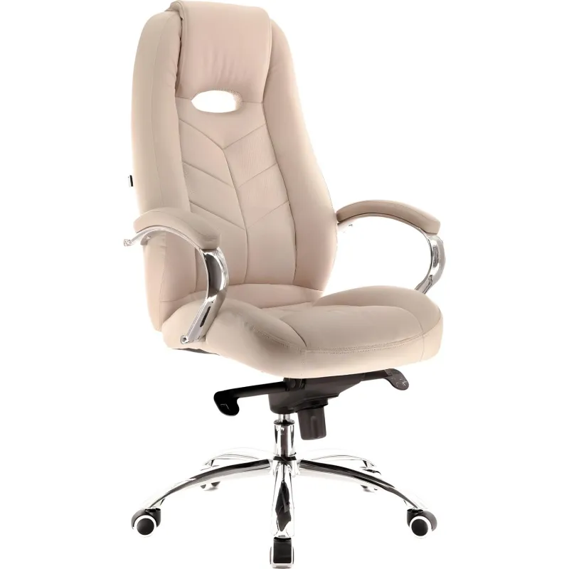 Кресло для руководителя Everprof Drift M бежевое (экокожа, металл)