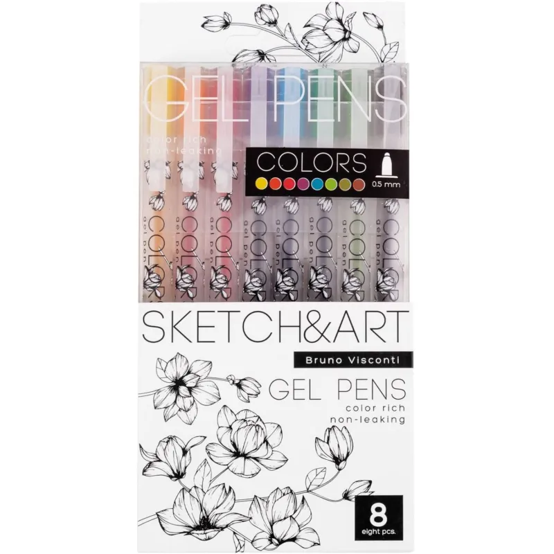 Набор гелевых ручек Sketch&Art Uni Write.Colors 8 цветов толщина линии 0.5 мм