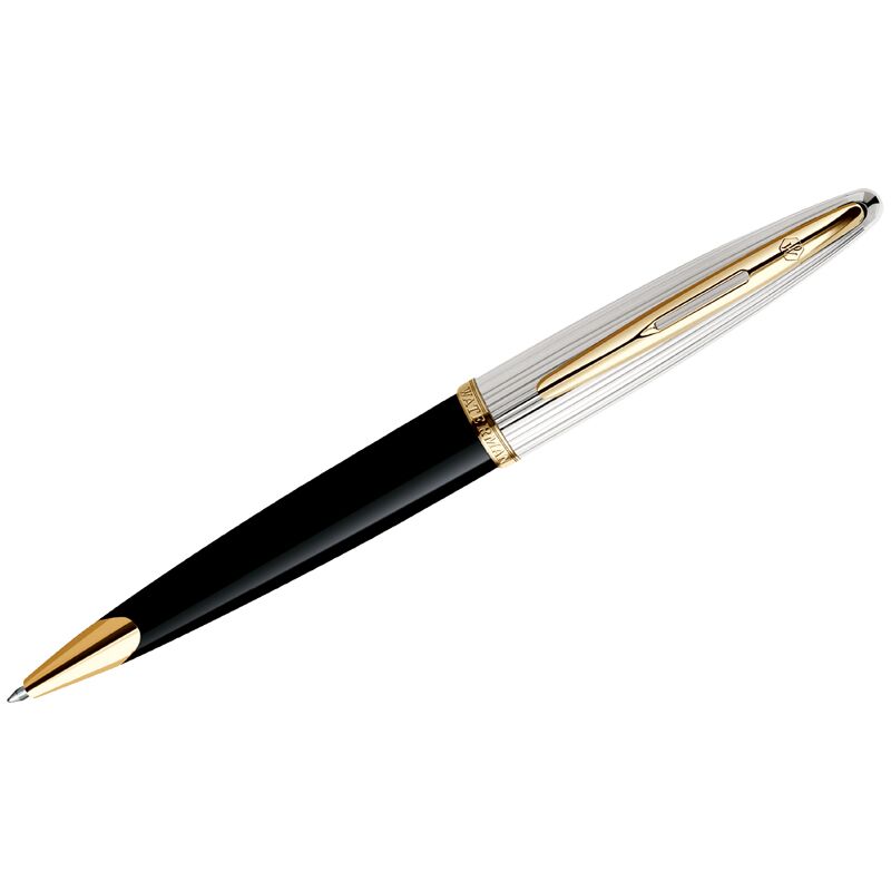 Ручка шарик. Waterman "Carene Black Deluxe GT", синяя, 1,0мм, подарочная упаковка