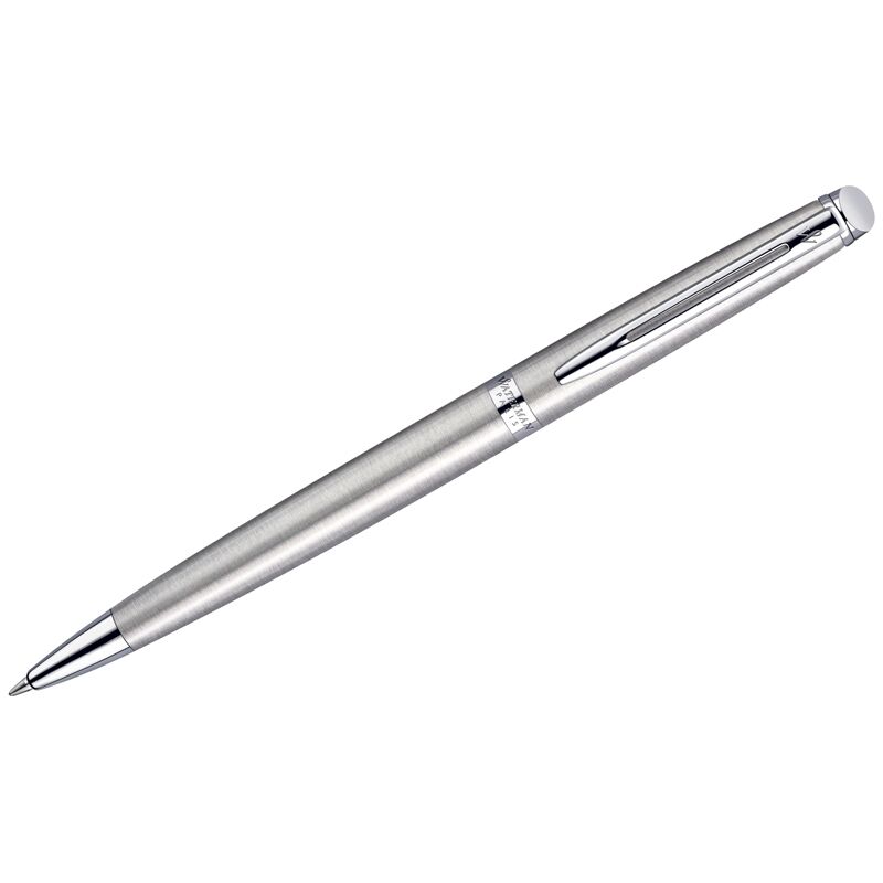 Ручка шарик. Waterman "Hemisphere Stainless Steel PT" синяя, 1,0мм, подарочная упаковка