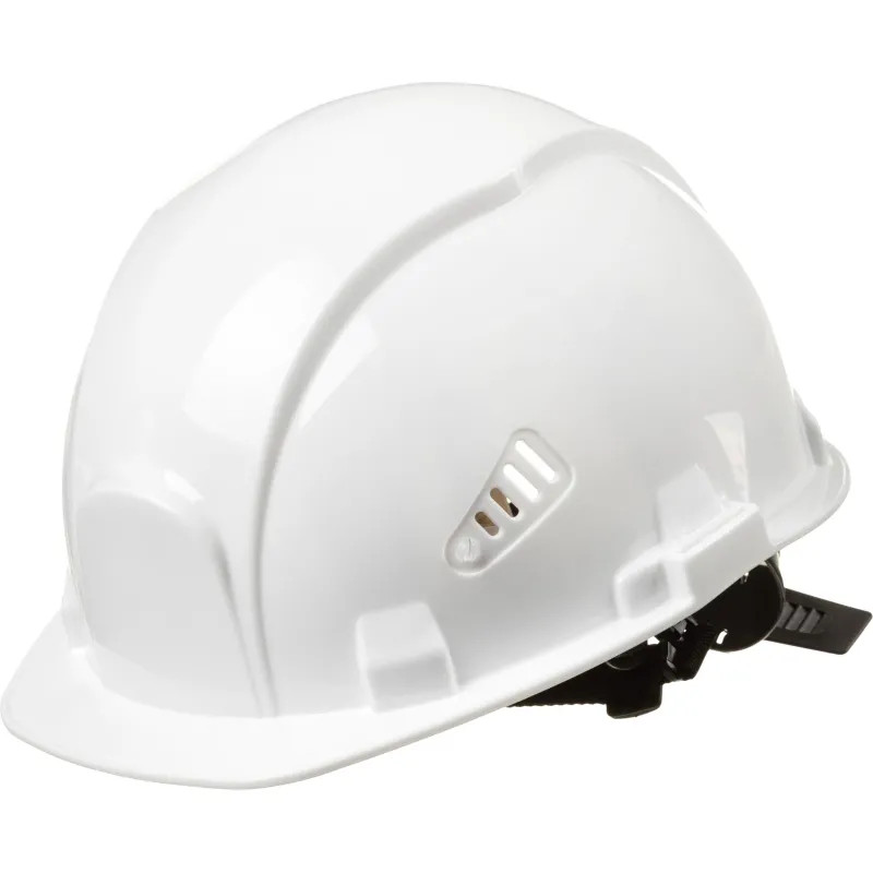 Каска защитная TOPFORT Стандарт 101 белая с ленточным механизмом