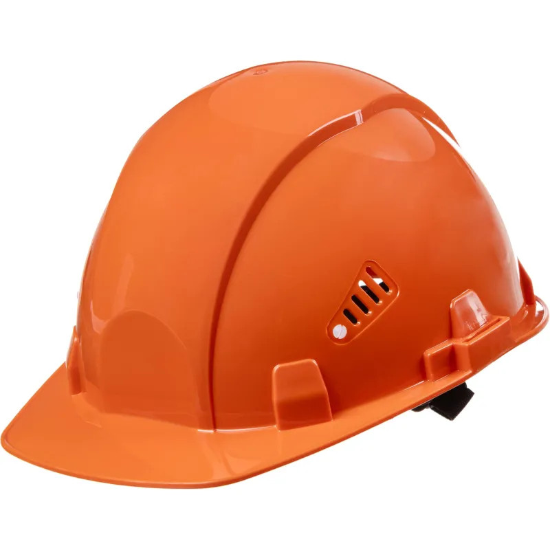 Каска защитная TOPFORT Стандарт 202 оранжевая с храповым механизмом
