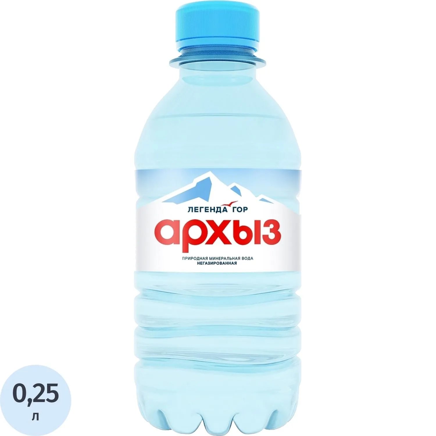 Вода минеральная Легенда гор Архыз столовая негазированная 0.25 л
