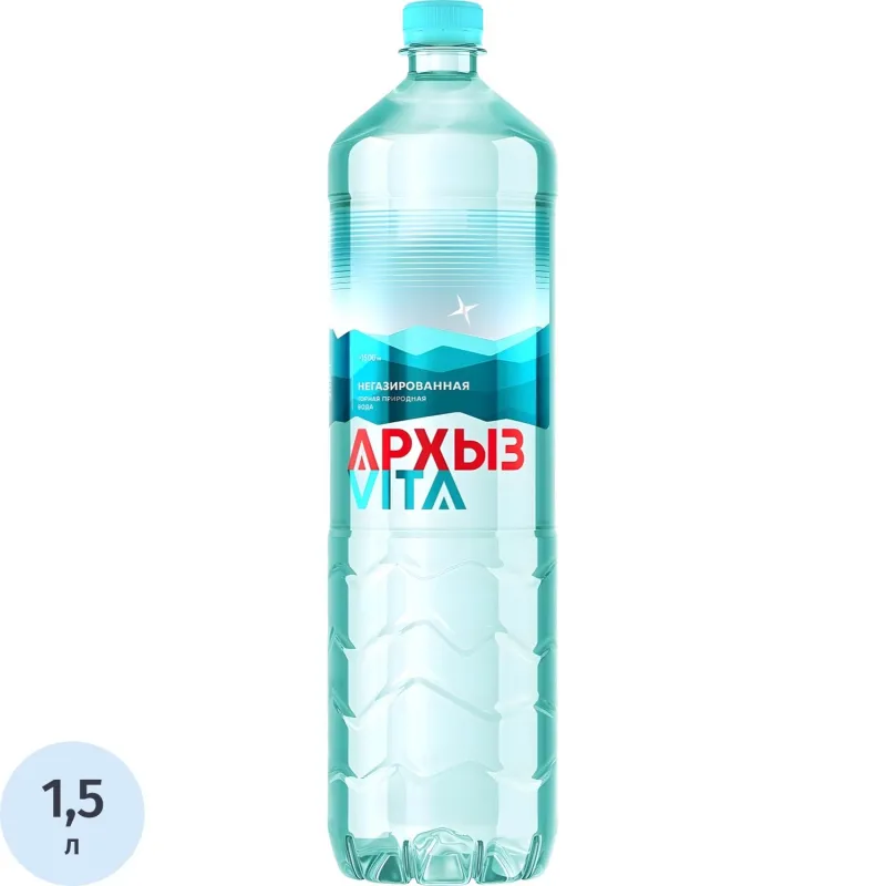Вода минеральная Архыз Vita столовая негазированная 1.5 л