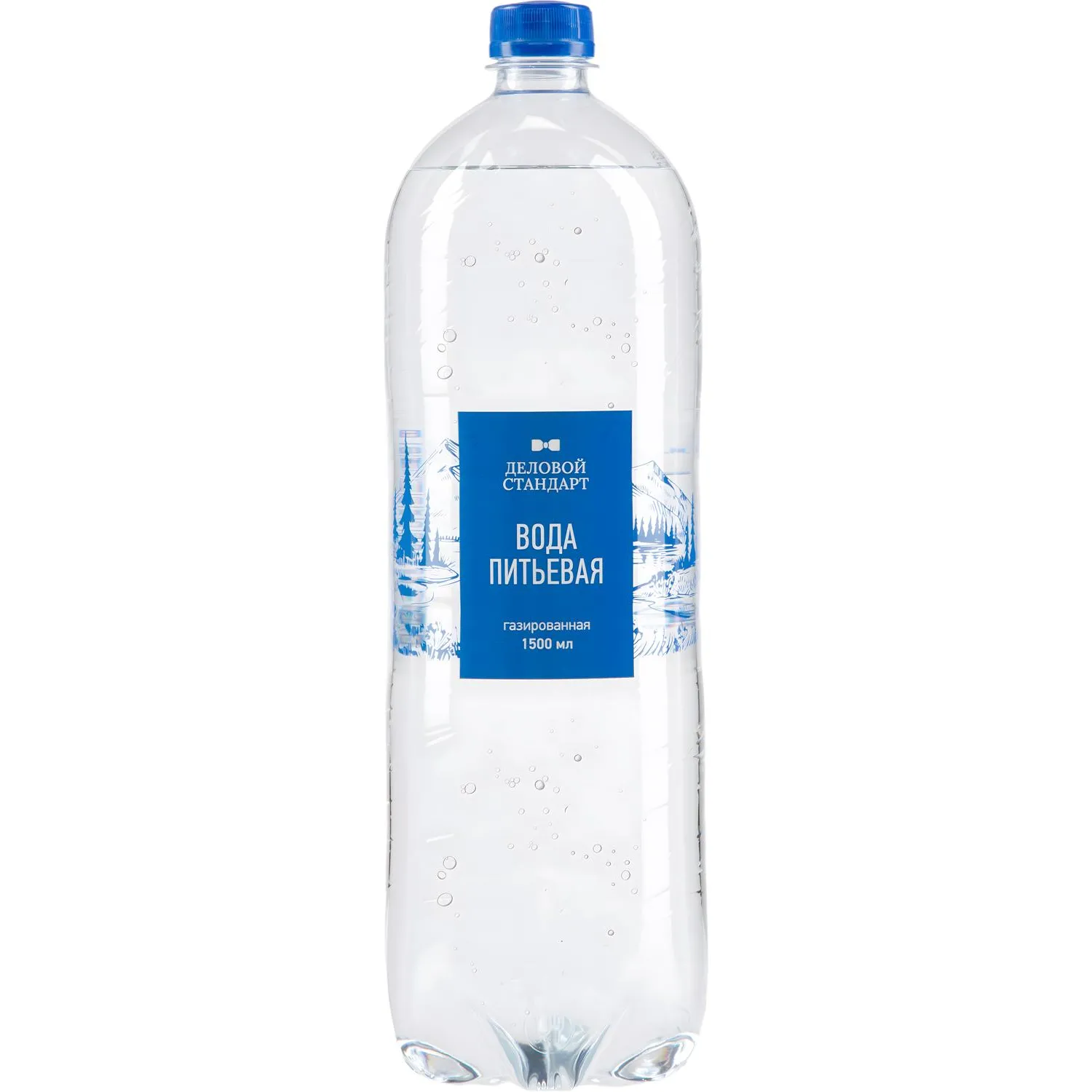 Вода питьевая Деловой Стандарт газированная 1.5 л