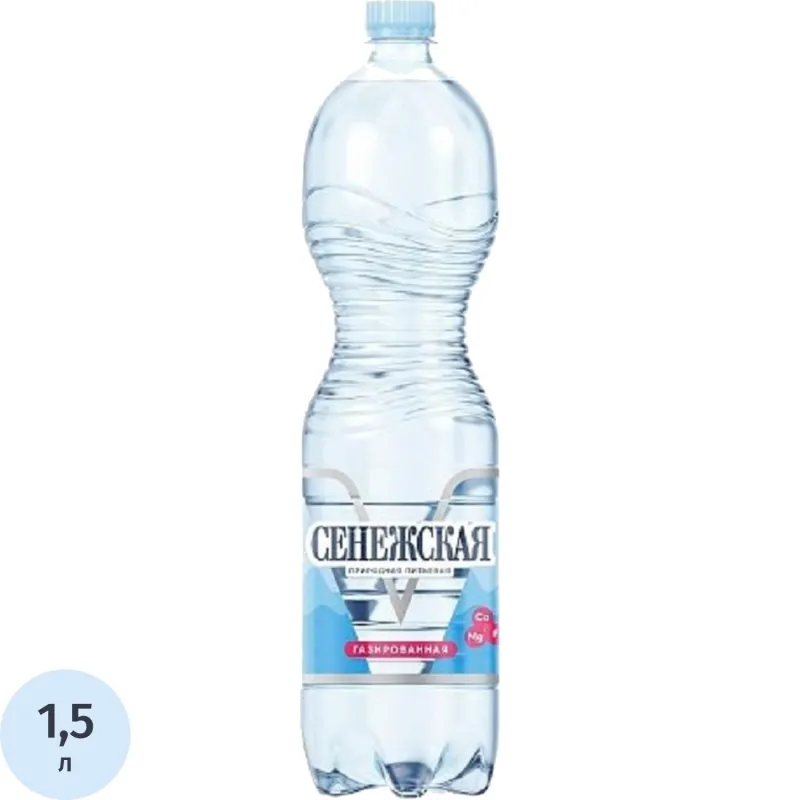 Вода питьевая Сенежская газированная 1.5 л