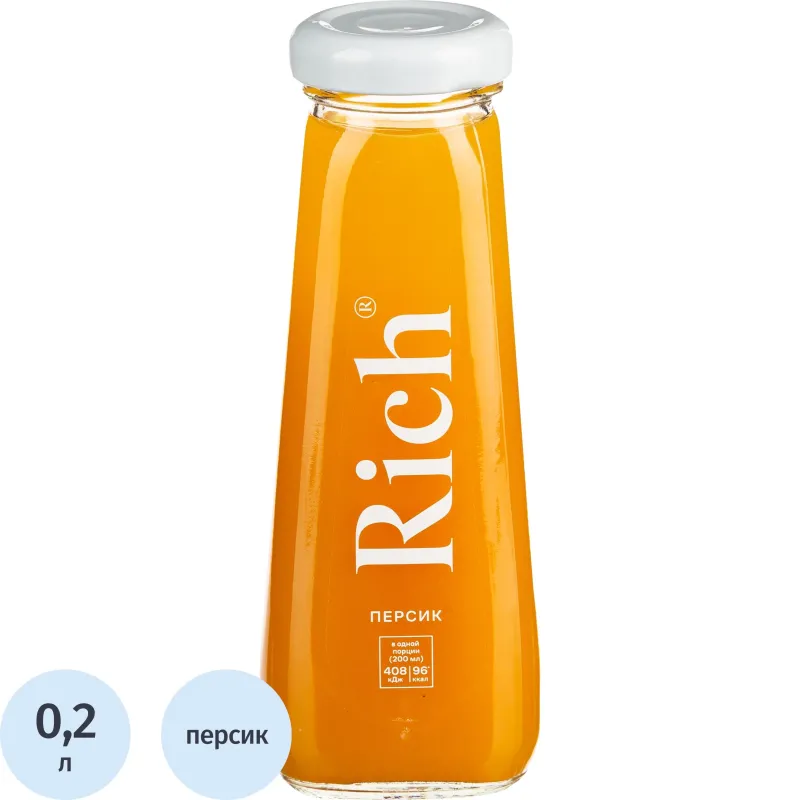Сок Rich персиковый 0.2 л