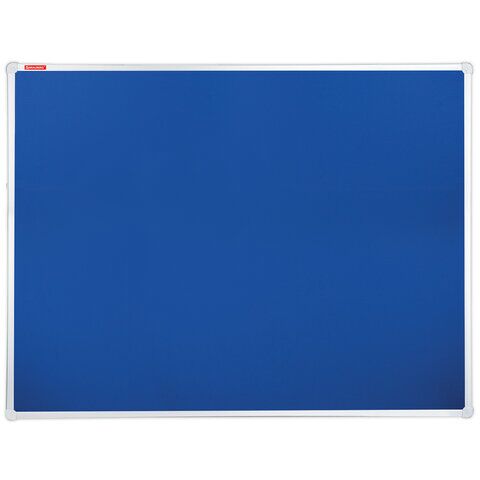 Доска c текстильным покрытием для объявлений 90х120 см синяя BRAUBERG