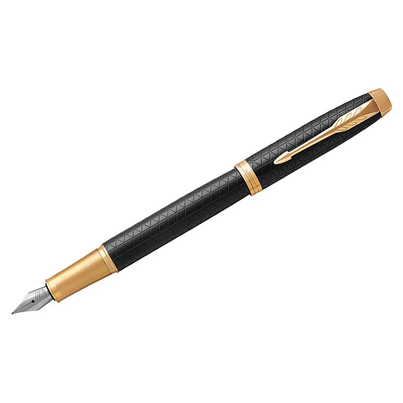 Ручка перьевая Parker IM Premium Black/Gold GT синяя, 0,8мм, подар. уп.