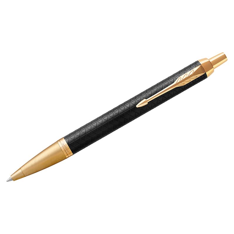 Ручка шариковая Parker IM Premium Black/Gold GT синяя, 1,0мм, кнопочн., подар. уп.