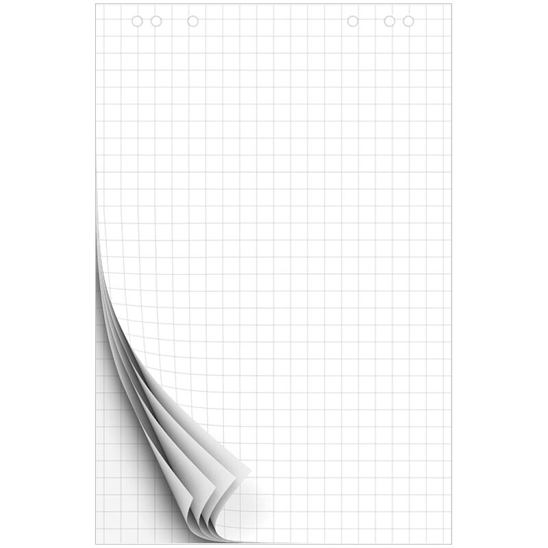 Блок бумаги для флипчартов клетка 67,5х98 50л.