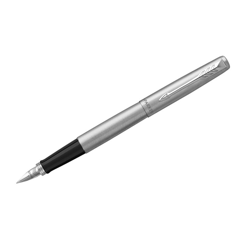 Ручка перьевая Parker Jotter Stainless Steel CT 1,0мм, подар. уп.