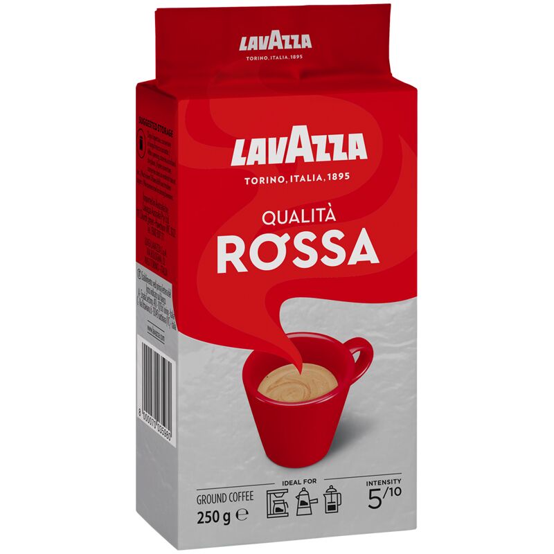 Кофе молотый Lavazza Qualita. Rossa, вакуумный пакет, 250г