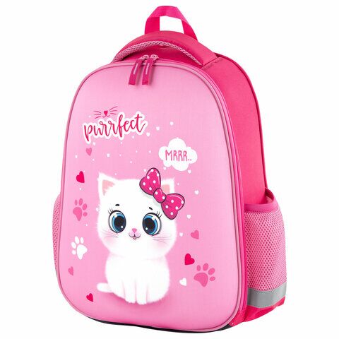 Ранец ПИФАГОР EVA BASIC, 1 отделение, Fluffy cat, 39х30х16 см, 270691