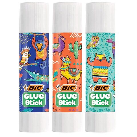 Клей-карандаш 08г BIC ECOlutions обесцвечивающийся после высыхания, 514784