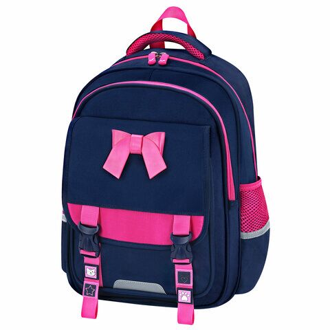 Рюкзак BRAUBERG SNAP, 2 отделения, 3 кармана, "Elegant bow", 39х28х16 см,