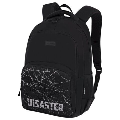 Рюкзак BRAUBERG CONCEPT универсальный, 2 отделения, светоотражающий принт, "Disaster", 45х30х18 см,