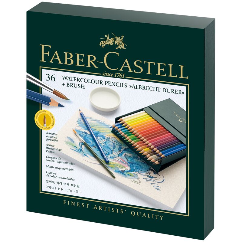 Карандаши акварельные художественные Faber-Castell Albrecht Durer, 36цв, студийная коробка