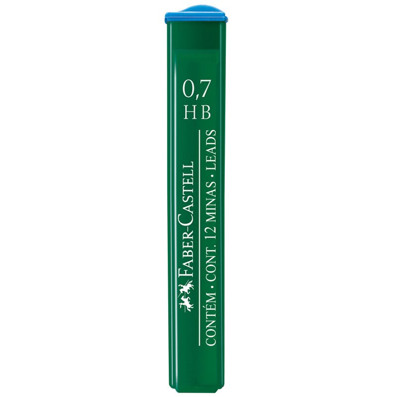 Грифели для механических карандашей Faber-Castell Polymer, 12шт., 0,7мм, HB