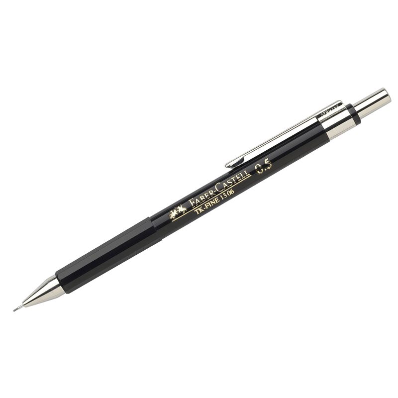 Карандаш механический Faber-Castell TK-Fine 1306, HB, 0,5мм, черный корпус