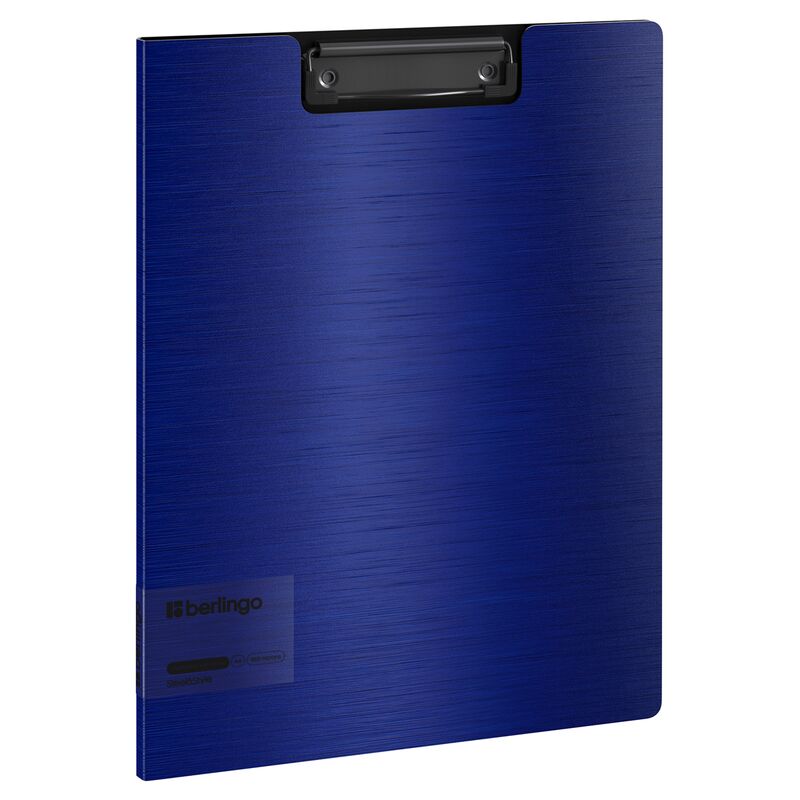 Папка-планшет с зажимом Berlingo Steel Style A4, пластик (полифом), синяя