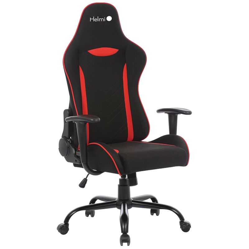 Кресло игровое Helmi HL-G06 Winner, ткань черная/красная
